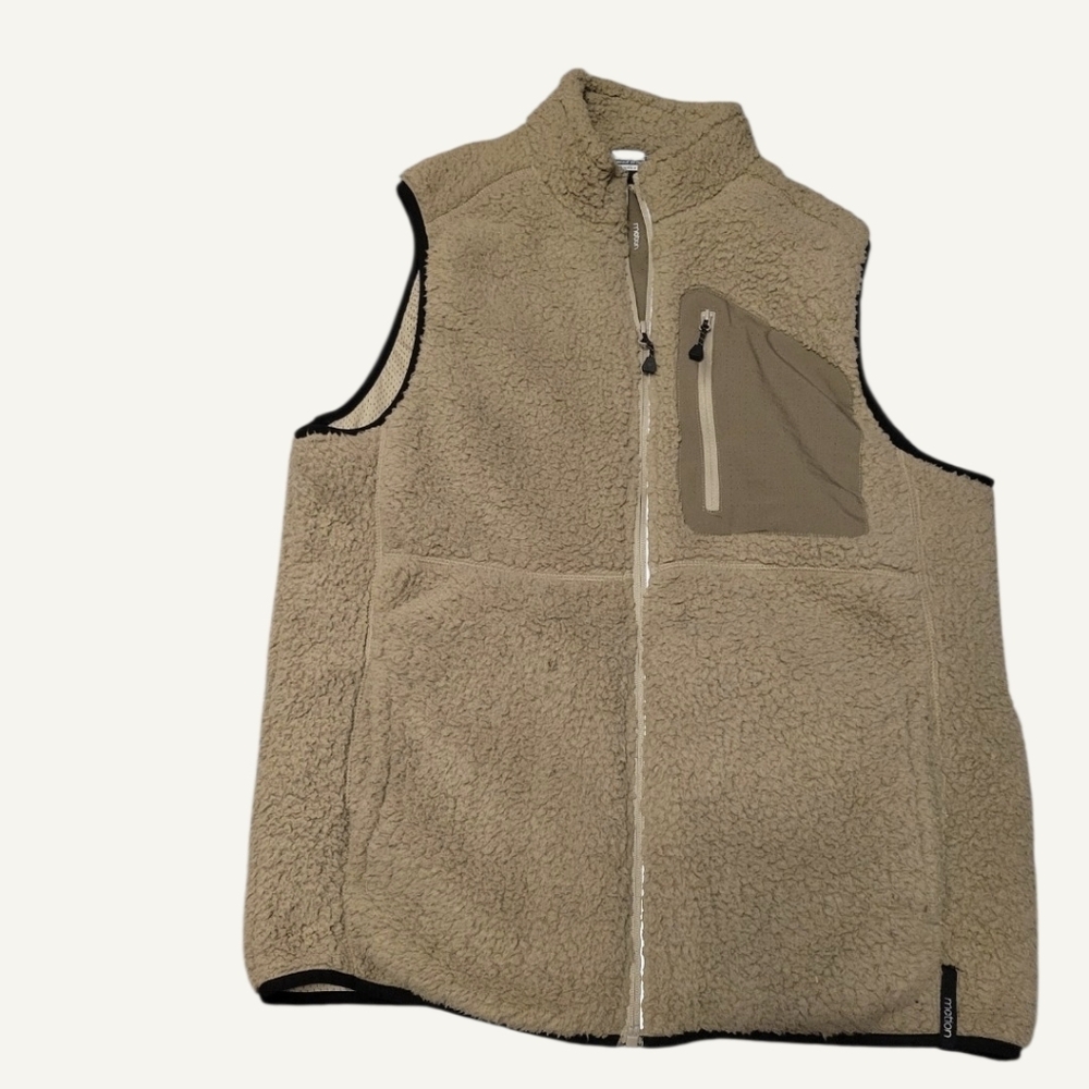 Motion Tan Sherpa Vest Size M